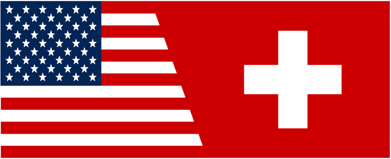 USSNC Large Swiss and US Flag logo