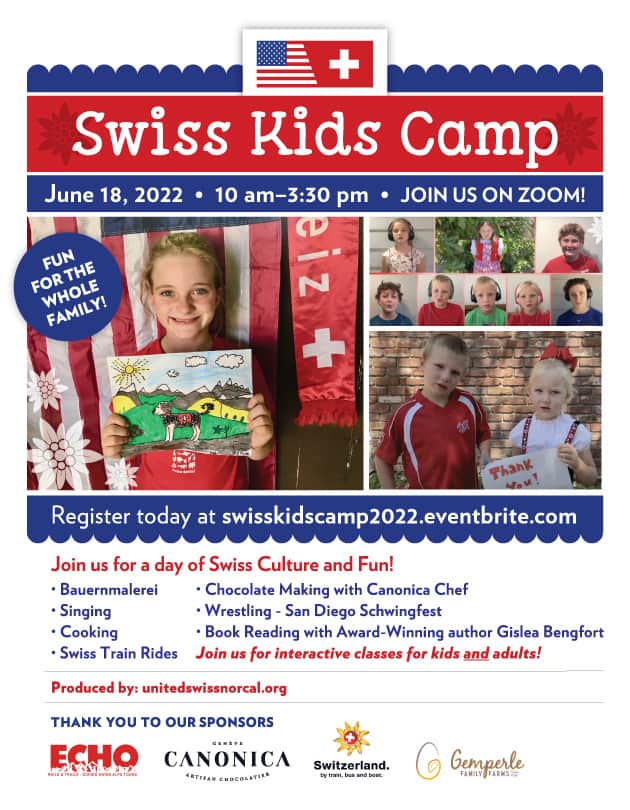 Swiss Kids Camp 2022 Event Flyer