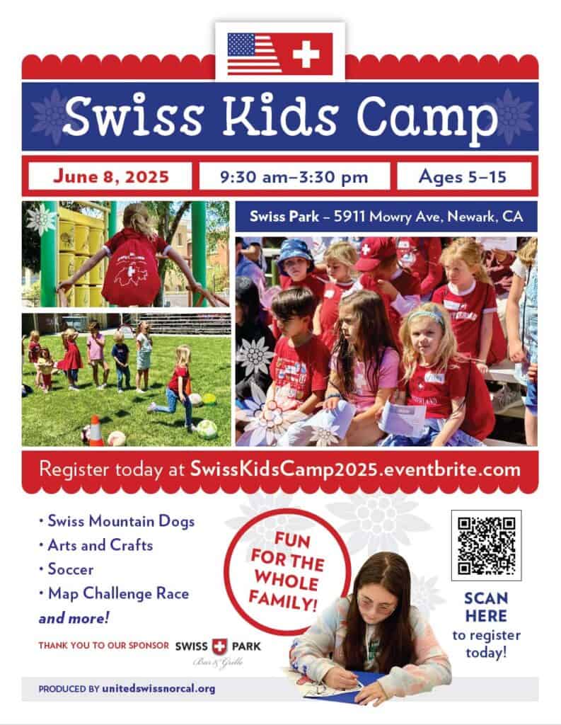 Flyer for Swiss Kids Camp 2025