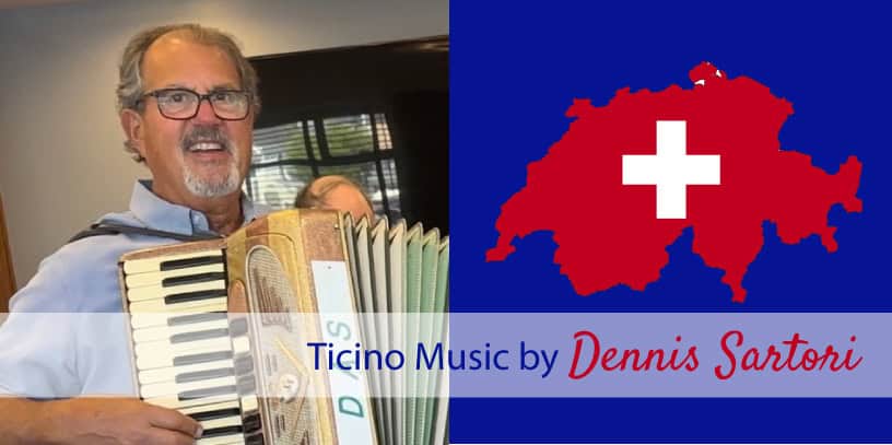Dennis Sartori playing Ticino music on the accordian