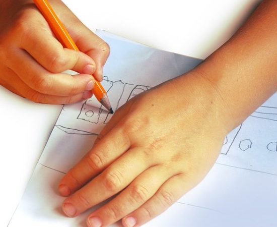 Child Drawing at Swiss Kids Camp