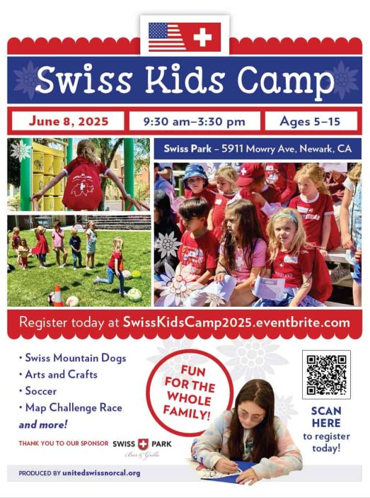swiss kids camp 2025 flyer Flyer for Swiss Kids Camp 2025